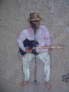 Adam & Eve original mixed media painting